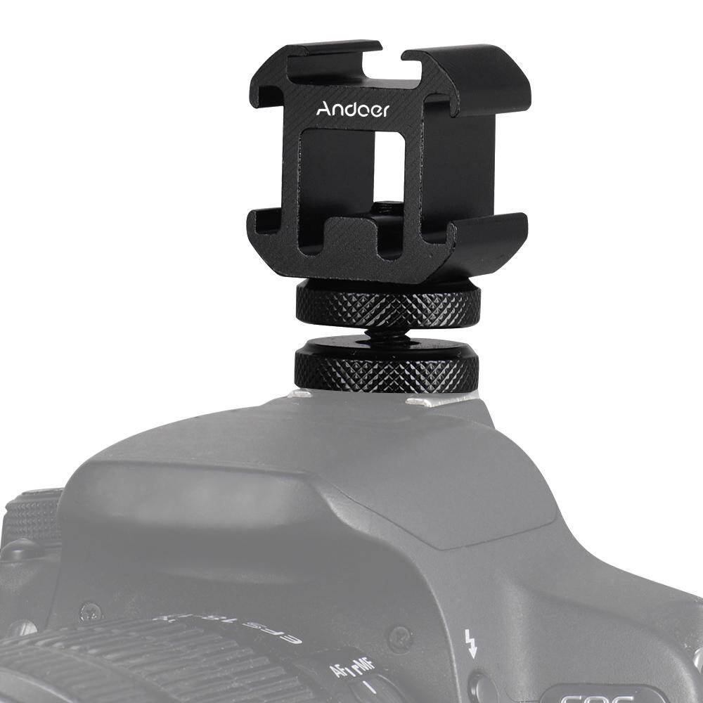 Andoer 3 Bộ Chuyển Đổi Gắn Giày Lạnh Bộ Chuyển Đổi Gắn Trên Máy Ảnh Dành Cho Máy Ảnh DSLR, Cho Đèn LED Video Màn Hình Micro