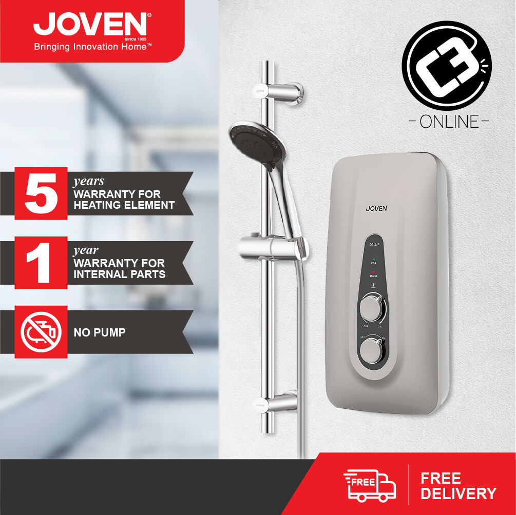 JOVEN SB11 Series Instant Water Heater SB11iP or SB11iP RS (Rain Shower)  With DC Pump or SB11E-DS No Pump | Lazada