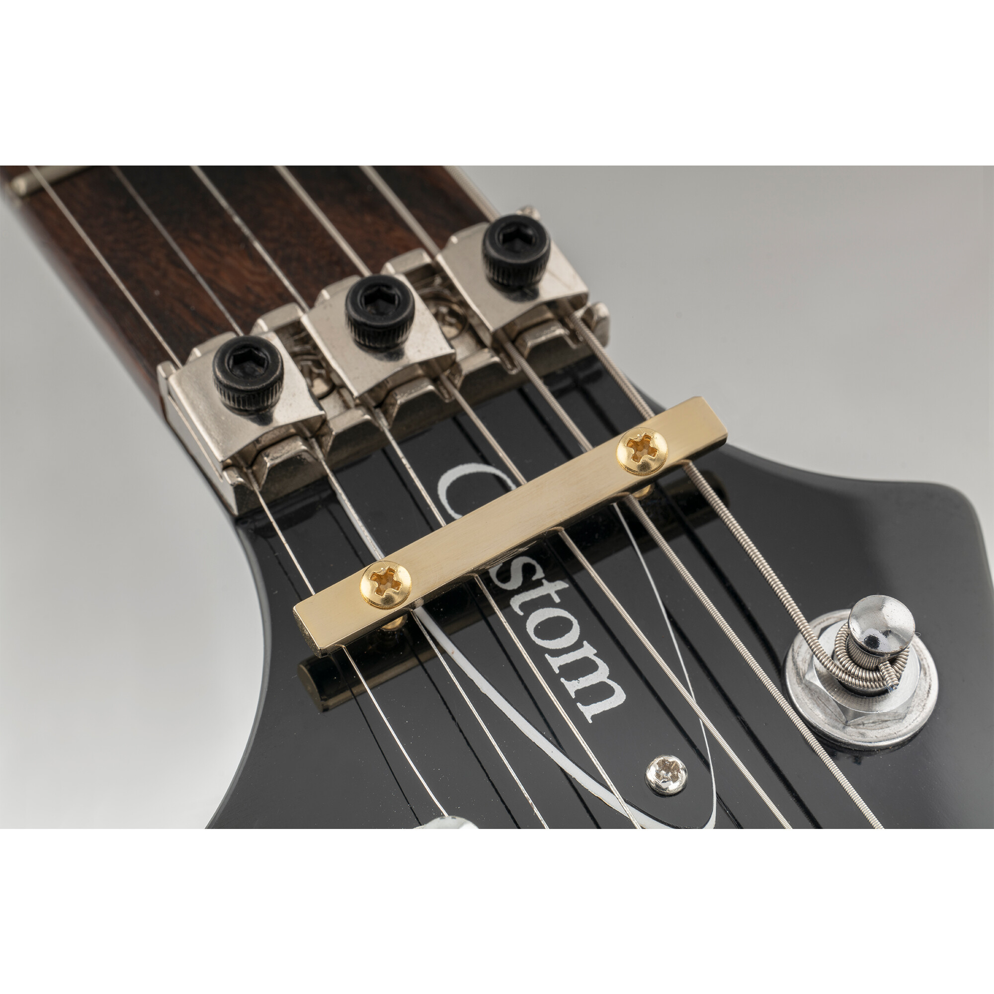 Musiclily Pro 48mm Brass Guitar String Retainer Bar String Trees String Guides for Floyd Rose Double Locking Tremolo Bridge System