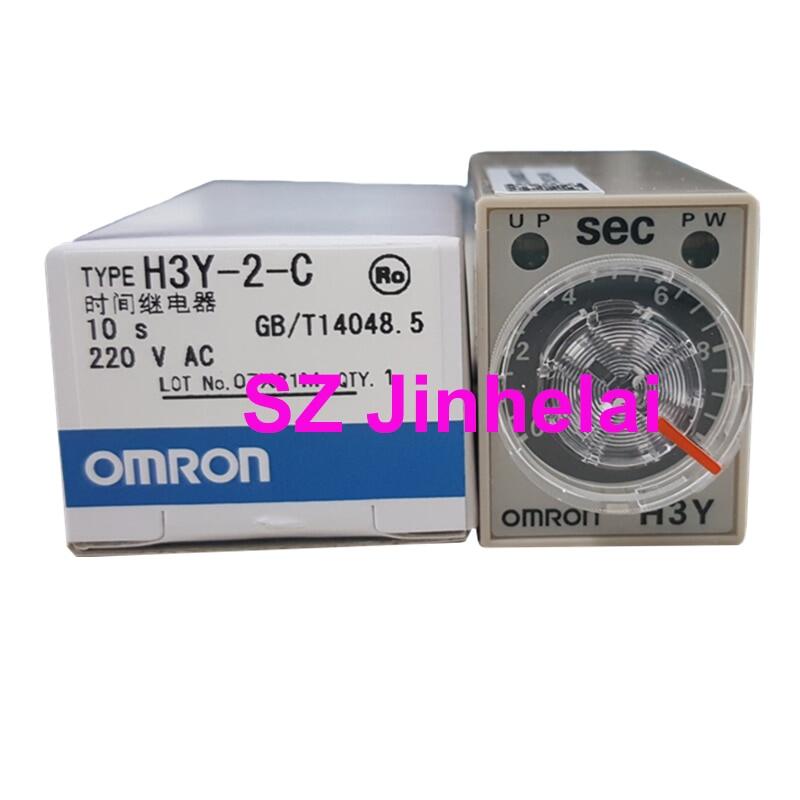 OMRON H3Y2C 220VAC 1S 5S 10S Authentic Original Delay Timer Relay