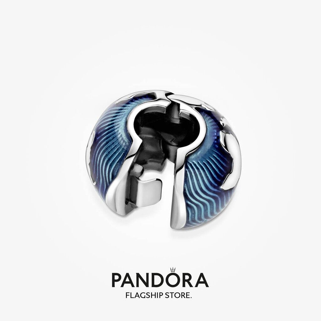 Hot 2023 Pandora Blue Globe Clip Charm