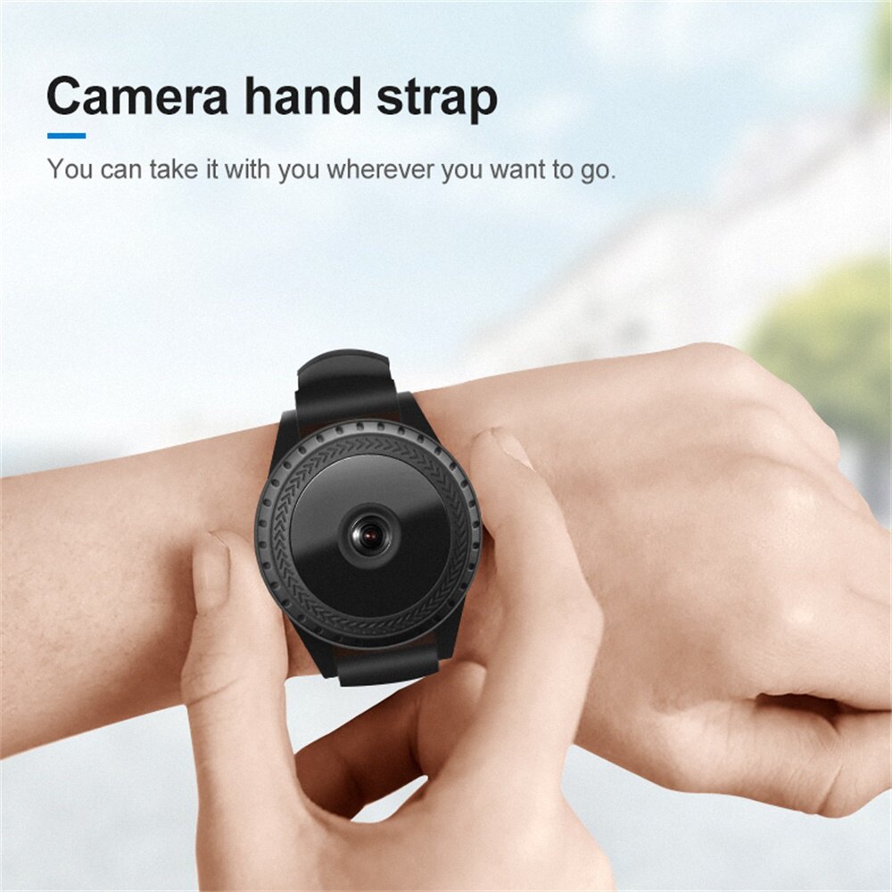 【In stock】Full HD Mini Camera bracelet DVR Waterproof HD Video Cam Recording S-py Camera Watch S-py Video Mini Camera HC010 wifi camera S-py Hidden Watch Camera Watch