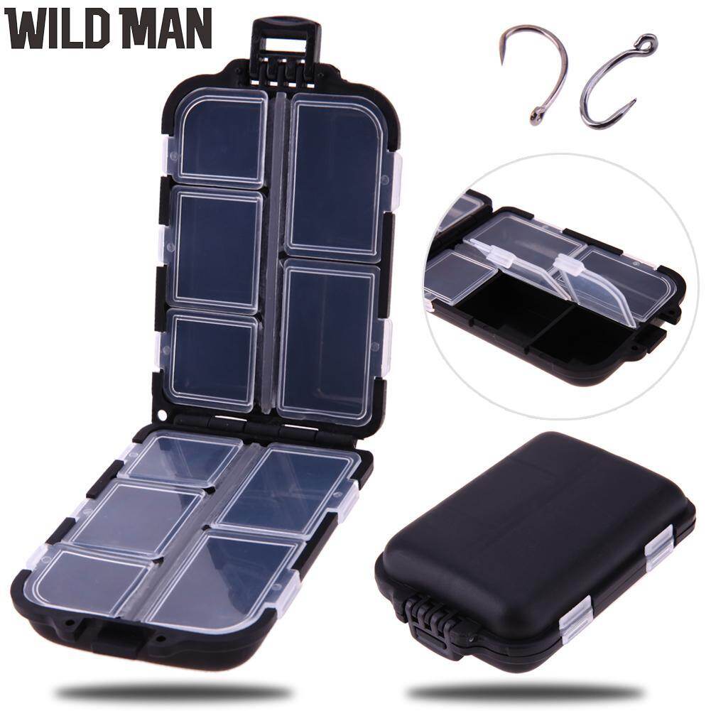 10 Compartments Fishing Tackle Box Lure Hook Rig Bait Plastic Storage Case