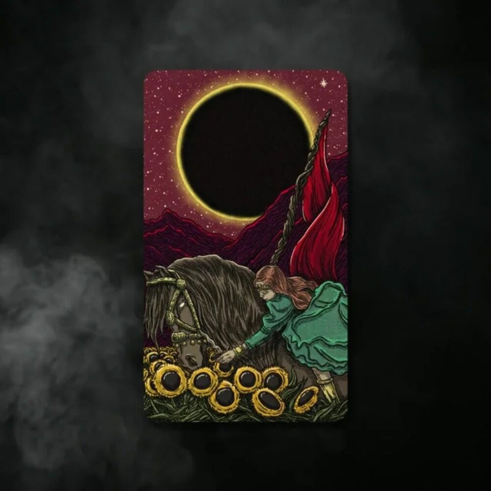 Dark Reflections Tarot Paper Manual Card Games 12x7cm Card Size