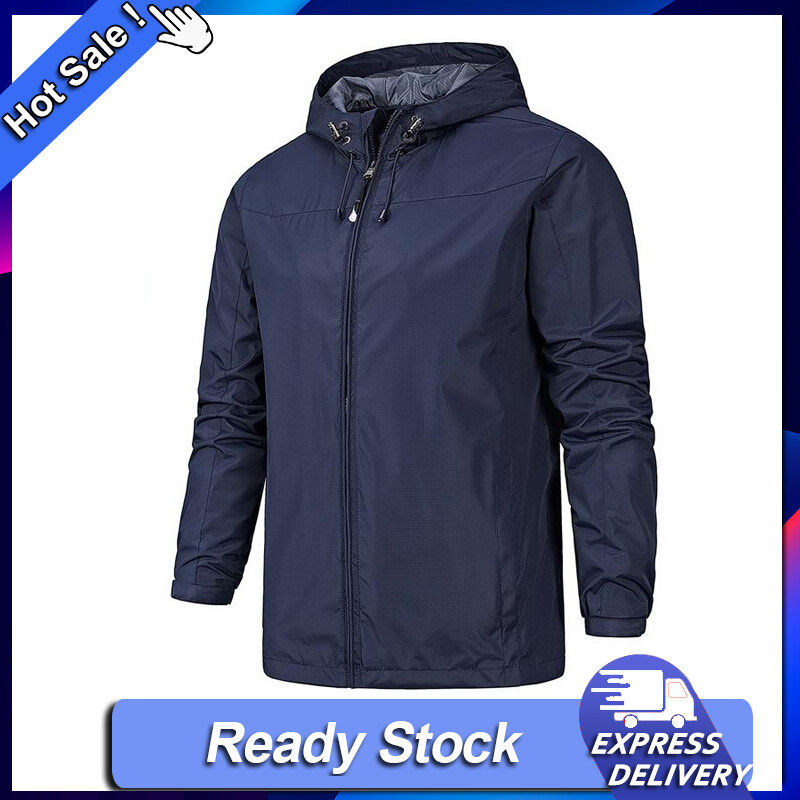 lightweight windbreaker with hood