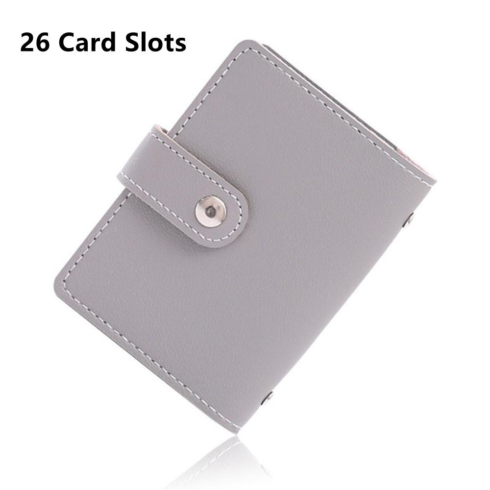 Women Credit Card Wallet Fashion Cute Cards Holder Wallet For Cards Cardholder Card 26 Slots PU Leather