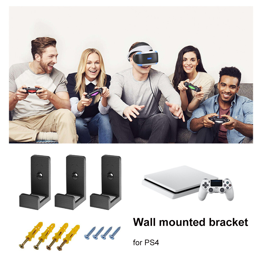 Sell Well【HOT 】Game Console Host Wall Bracket Storage Rack for PS4/PS4 Pro/PS4 Slim Accessory