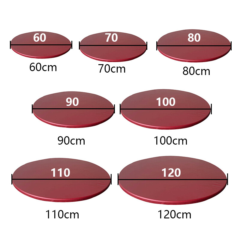 nuoke Round 60-130cm Fitted Tablecloth Table Cover Elastic Protector Waterproof