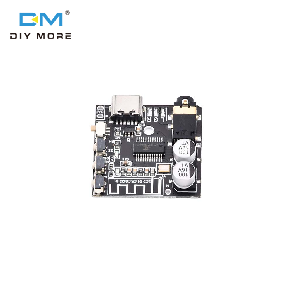 diymore Bo Mạch Giải Mã Bluetooth VHM-314-V2.0 Bo Mạch Khuếch Đại Công Suất Bộ Khuếch Đại Công Suất Loa Xe Hơi Lossless DC 5V/3.7V Trang Bị Lại Bluetooth Type-C Kèm Quản Lý Sạc