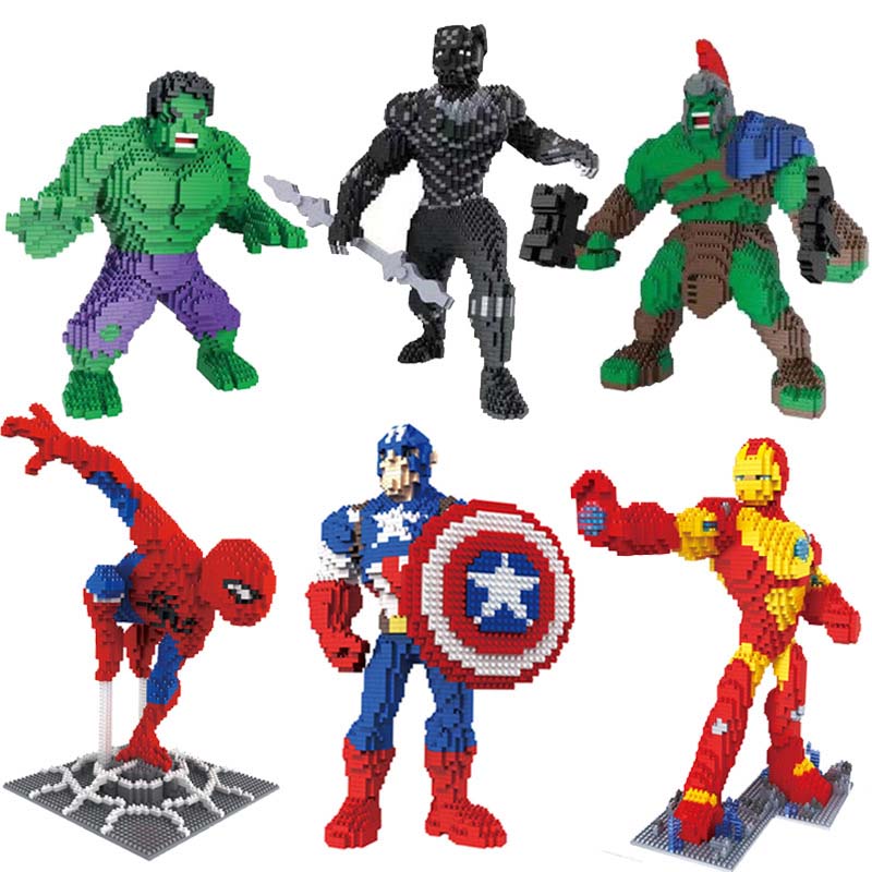 【CW】 Bla อาคาร Blo ขนาดใหญ่ Super Hero รุ่น Bri ของเล่นการ์ตูนรูปประมูล ...