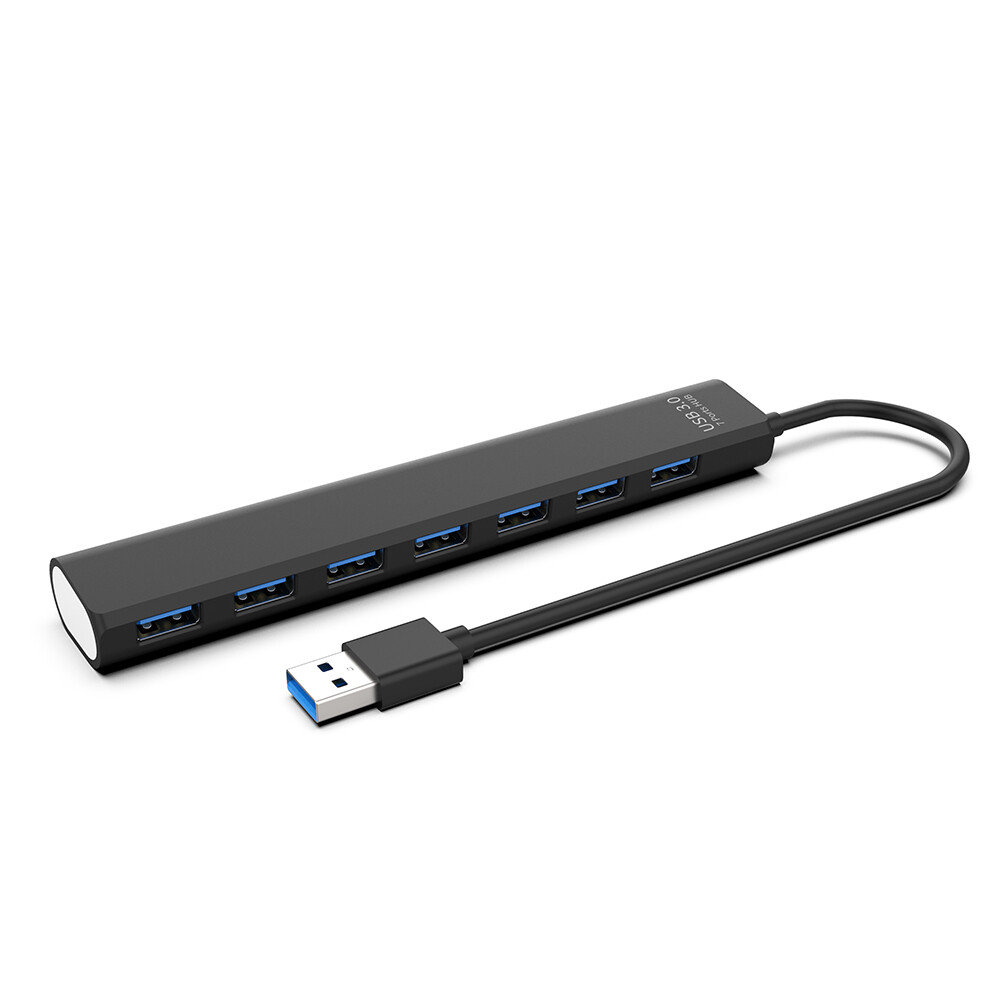 USB 2.0/3.0 HUB Dock Adapter Multi USB Splitter 5Gbps 7 Ports USB Expander