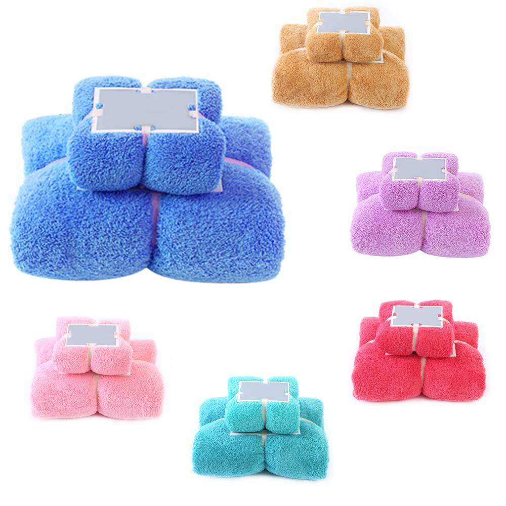 Newkits 2 cái/1 bộ Khăn Tắm Thời Trang Lớn Thấm Hút Microfiber Khô Bãi Biển Bơi Thể Thao Tắm Bộ