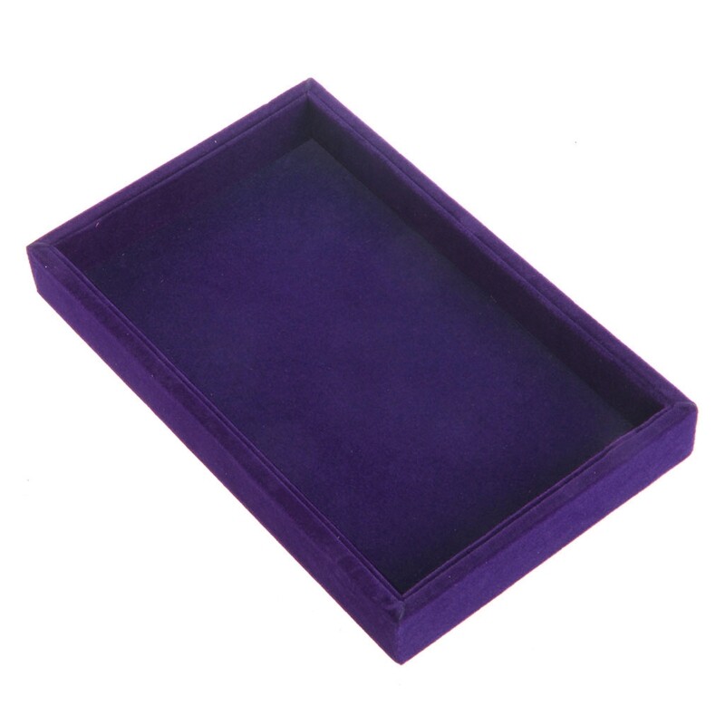 Stackable Jewelry Trays Inserts Velvet Catch All Jewelry Display Tray Case