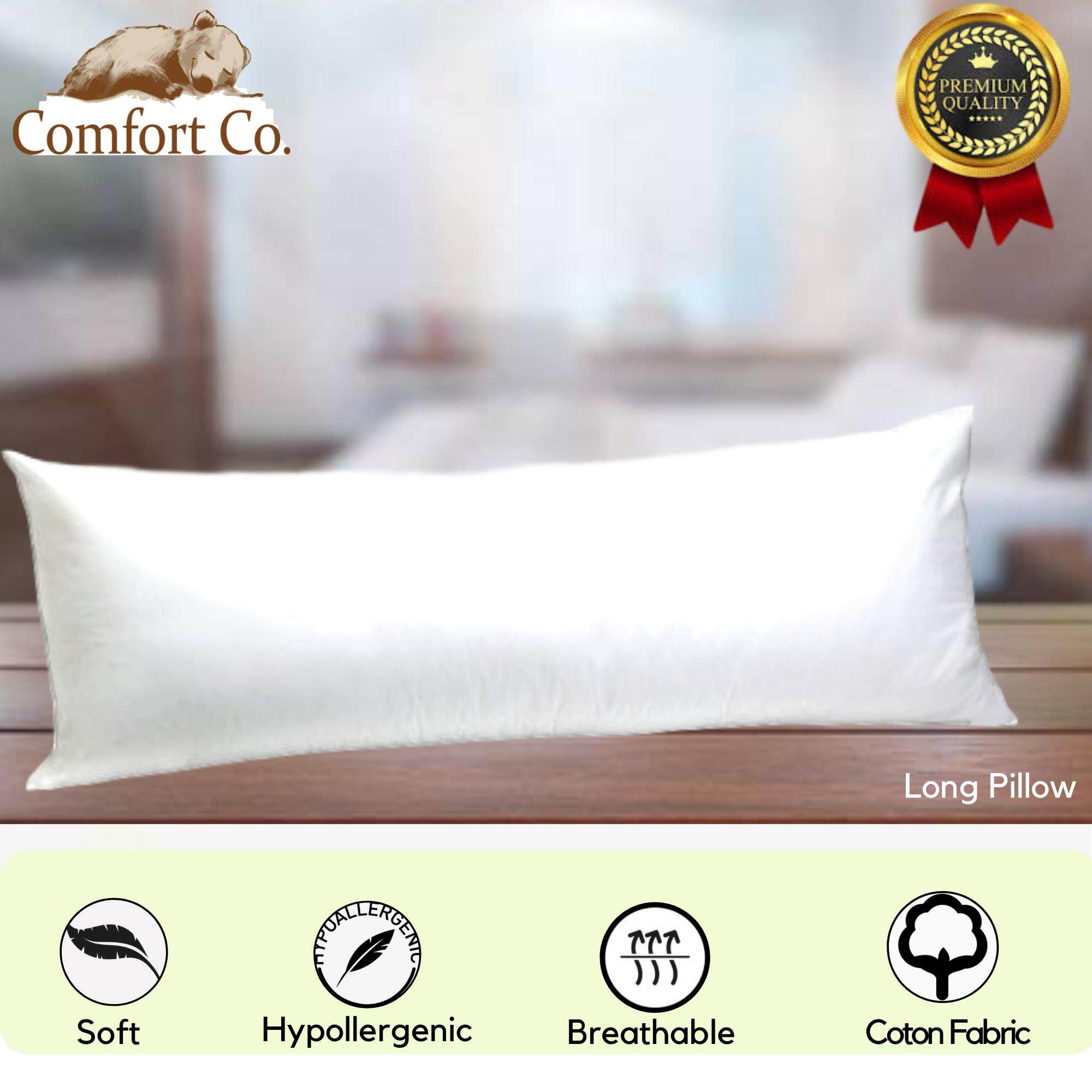 Comfort Co Long Pillow Pregnancy Maternity Body Support Pillow