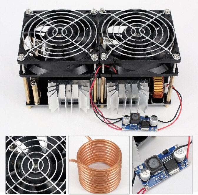 Mô-đun Sưởi Ấm Cảm Ứng 1800W Bảng Sưởi Ấm Cảm Ứng Điện Áp Thấp ZVS 12V-48V Bộ Điều Khiển Flyback Bộ Làm Nóng Mô-đun Máy Tự Làm