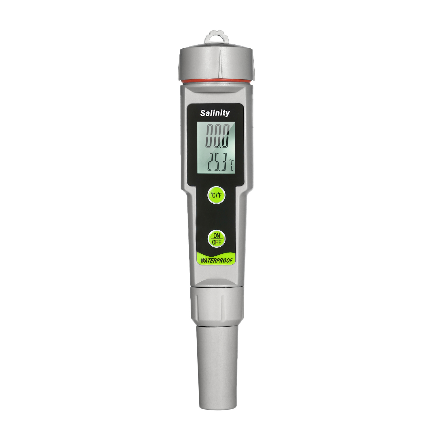 NANWEI Salinometer Waterproof Salinity Test Pen 2-in-1 Salinity & Temperature Meter Portable Salinity Meter Salimeter Pen Type Salinograph 0~199.9ppt Range -50~70°C Temperature Meter °C/°F