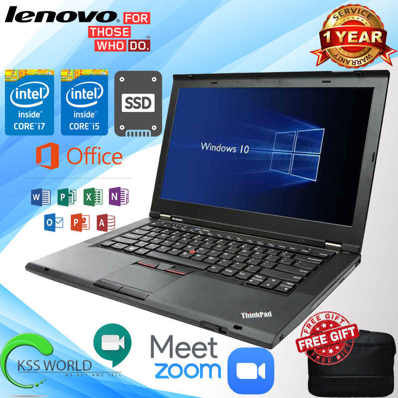Lenovo ThinkPad T430 - 14 - Core i5 3320M - Core i7 3520M - 4 GB RAM - 500 GB HDD (optional) Malaysia