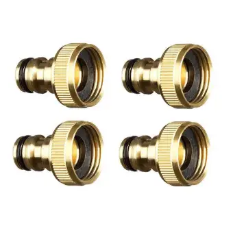 4pcs Garden Water Hose Pipe Fitting Tap Male Faucet Connectors