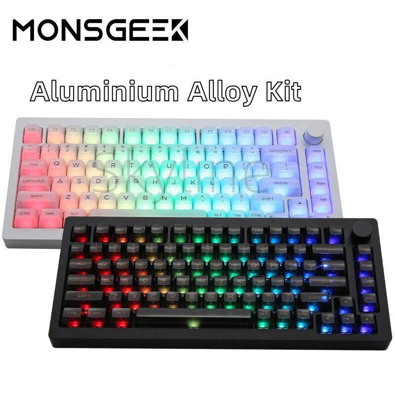 AKKO & MONSGEEK Vỏ Nhôm CNC M1 Miếng Đệm RGB Đổi Nóng Bộ Bàn Phím Cơ Miếng