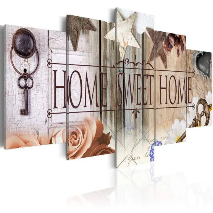 Home Sweet Canvas Print Large Wall Art Modern Bedroom