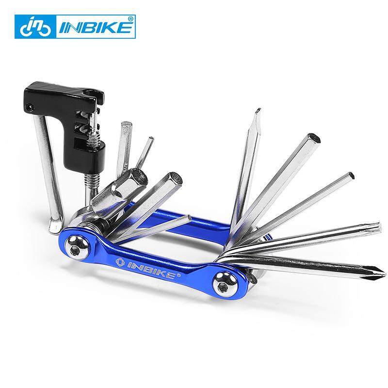 INBIKE 10 Trong 1 Xe Đạp Đa Năng Dụng Cụ Sửa Chữa Xe Đạp Chuỗi Đinh Tán Extractor Cờ Lê Lục Giác Sửa Chữa Xe Đạp Phụ Kiện Dụng Cụ IT808