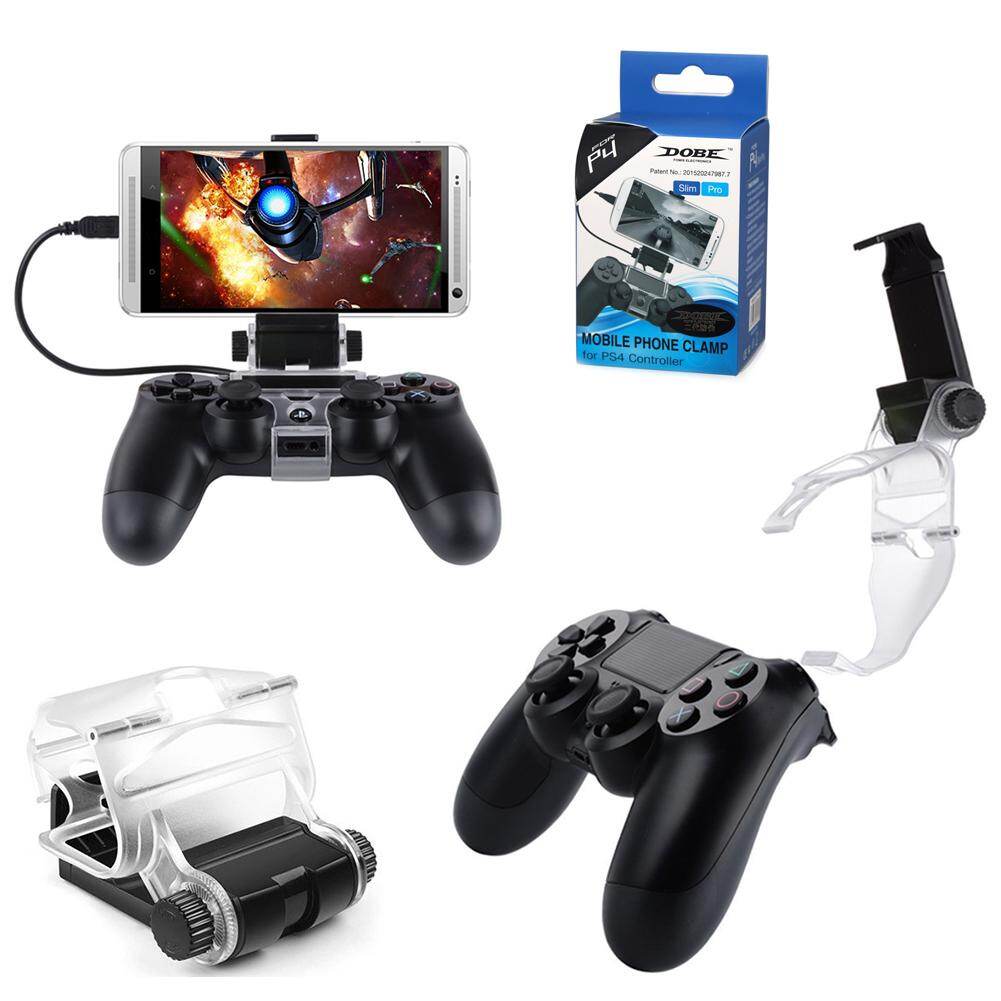 (without Game Controller)Wireless handle bracket   Game Controller Bracket Mobile Phone Game Pad Mount Bracket Hand Grip Stand Controller Gamepad Adjustable Clip Holder  For PlayStation PS4