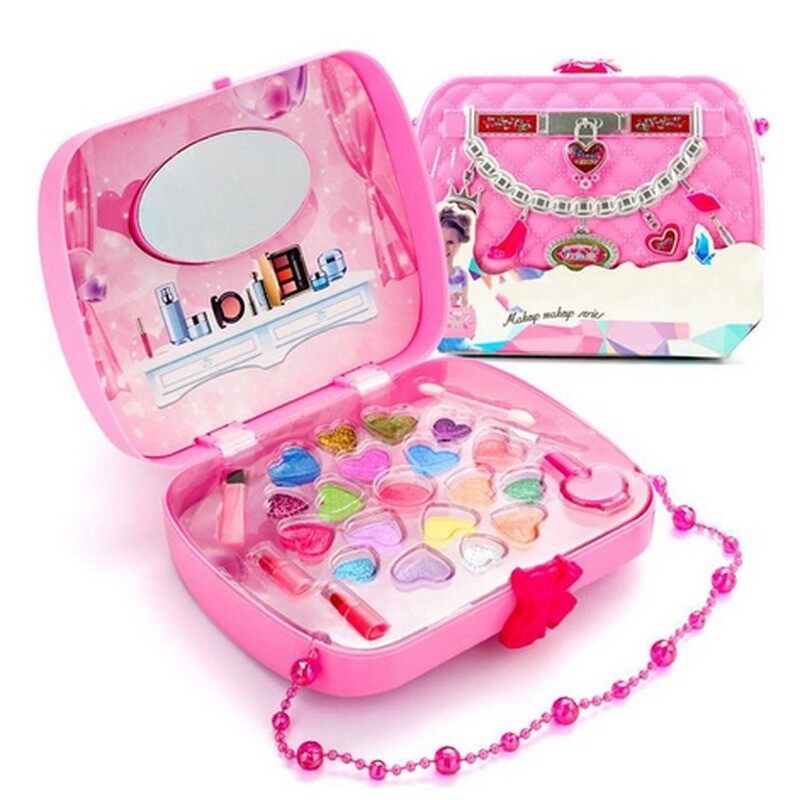 Make Up Toy Pretend Play Kid Makeup Set Safety Non-Toxic Cosmetic Kit Toys for Girls Princess Birthday Christmas Gift for Kid Teen Boy and Girl