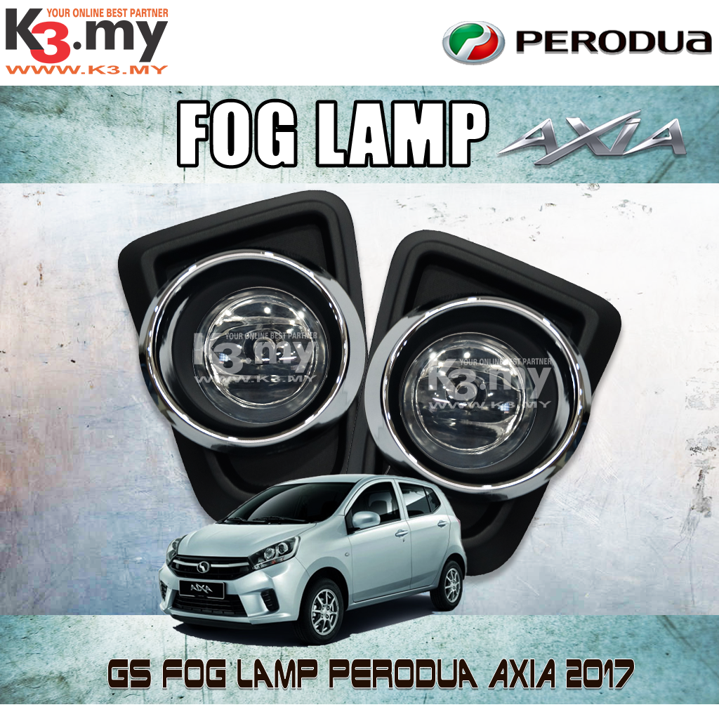 Perodua Axia G Spec 2017 2018 Front Fog Lamp Fog Light Lazada