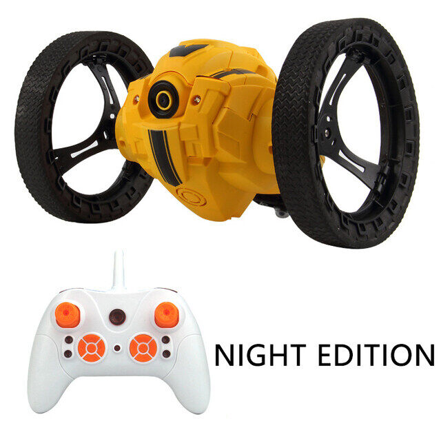 The Fourth Generation 2.4g Remote Control 360 Rotating Toy Offroad Stunt Car Bouncing Car