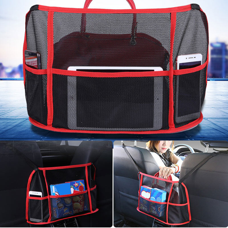 Xe Túi Lưu Trữ Lưng Ghế Nội Thất Auto Đựng Bằng Lưới Lưới Nhiều Túi Chỗ Ngồi Móc Treo Túi Xách Pouch