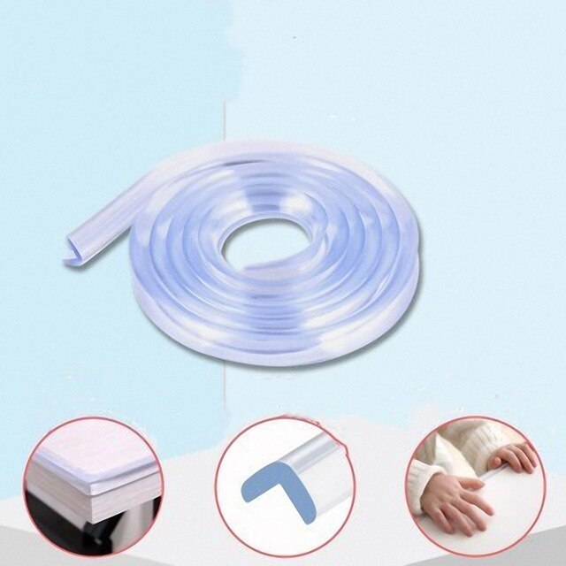 Transparent Table Corner Protector Strip Safety Protection From Children on Furniture Soft Silicone Edge Bumper Baby Products