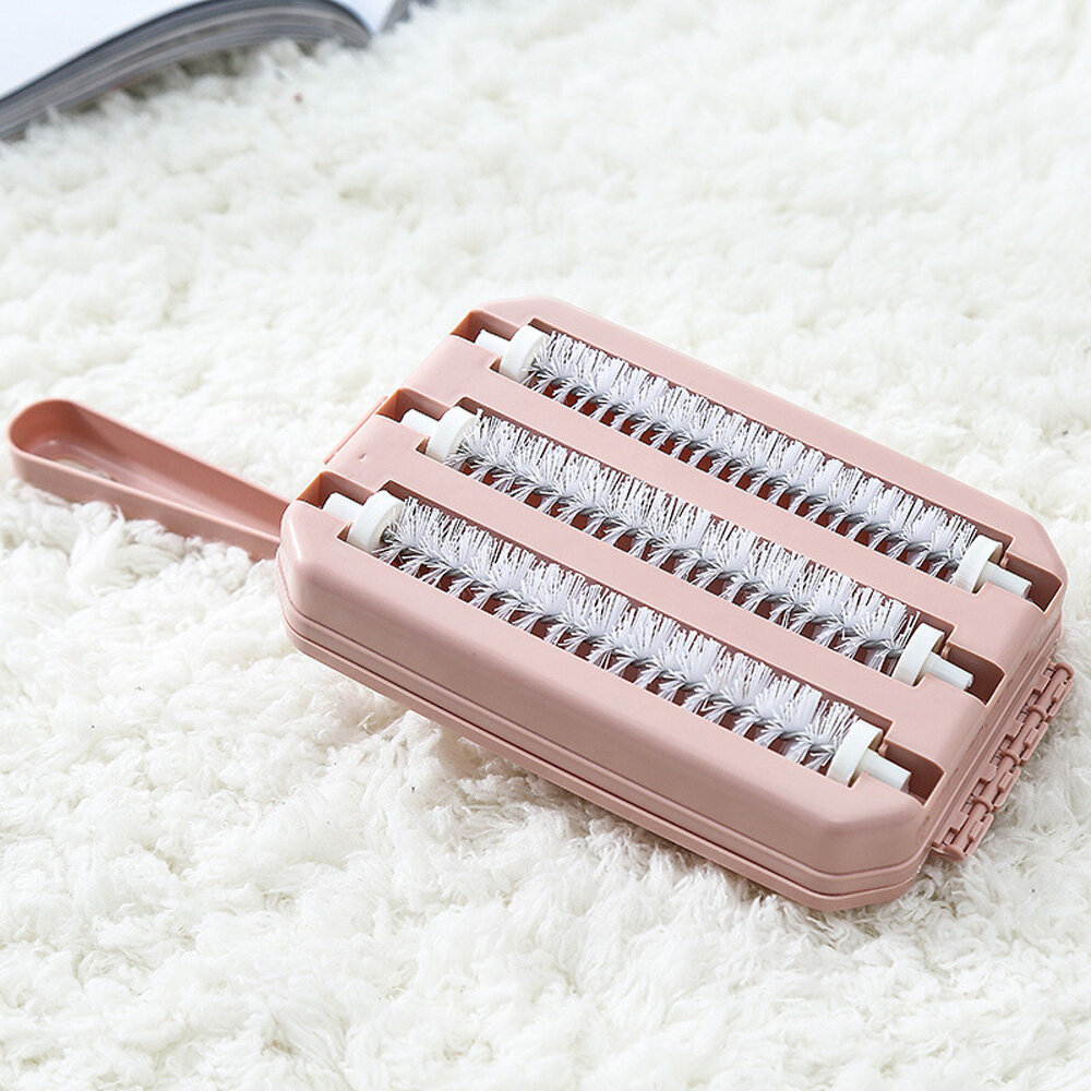 Handheld Plastic Cleaning Tools Rug For Carpet Table Sofa Bed Household Crumb Roller Brush Cleaner Sweeper Lint Rollers