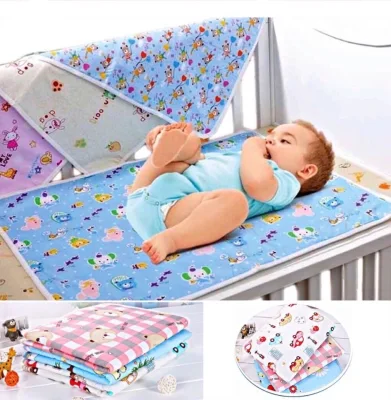 70CM X 50CM Washable Baby Diaper Changing Mat Waterproof Mattress Bedsheet Pelapik Kalis Air Pad Telap Baby Infant Diaper Urine Mat