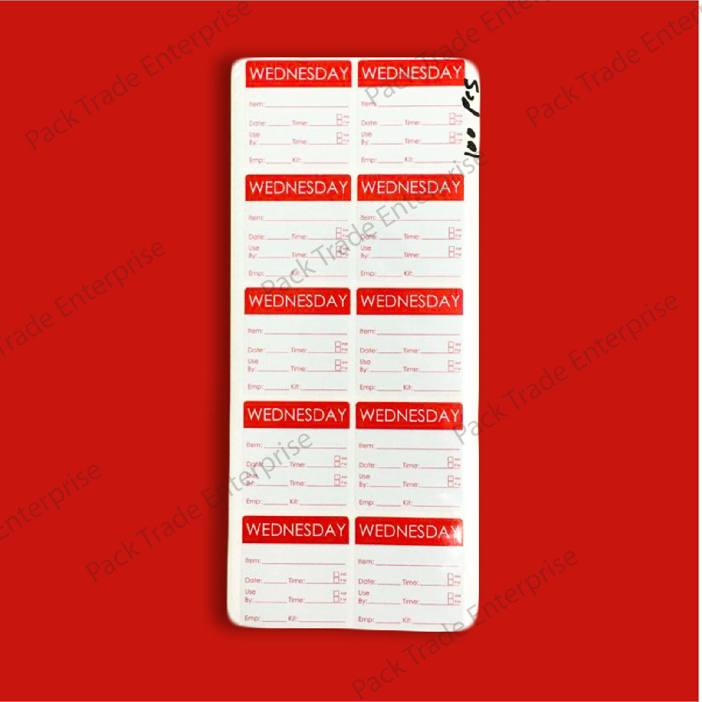 100 PCS FOOD LABEL STICKER / EXPIRED STICKER / EXPIRE DATE STICKER