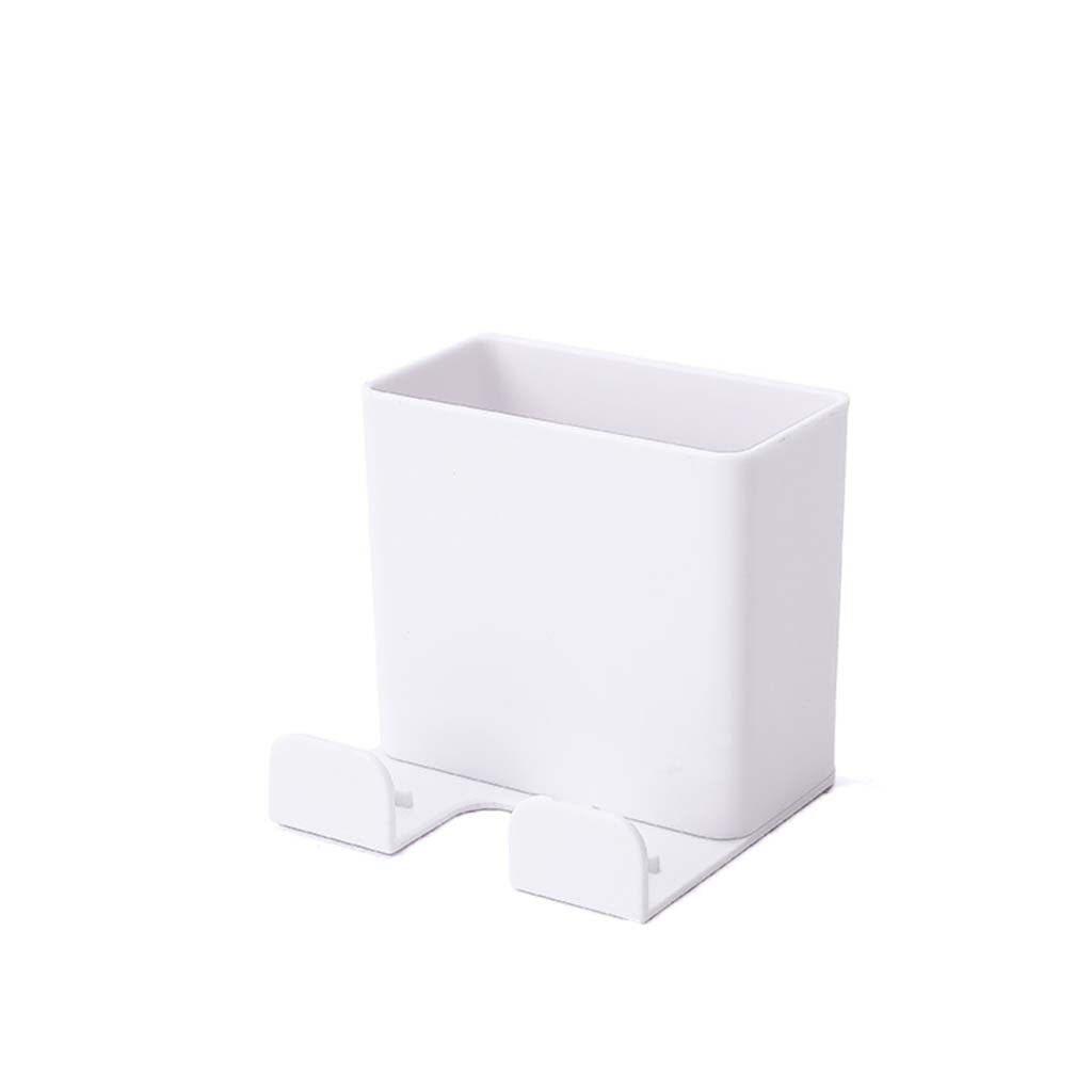 [YESPERY] Universal Wall Mount Charger Phone Holder Stand Remote Control Hanger Base Support Hook Hanging Storage Box Rack Home Organizer