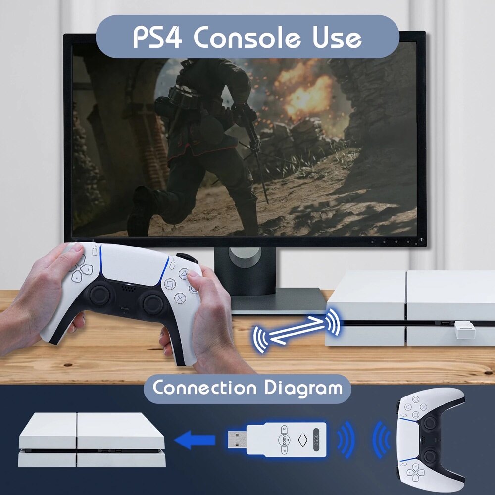 Bộ Chuyển Đổi Coov Ds50 Cho Bộ Điều Khiển PS5/PS4/Xbox One S/NS Pro Thích Hợp Để Chơi Game Trên Máy Chơi Game PS3/Switch/Oled/Lite/PC