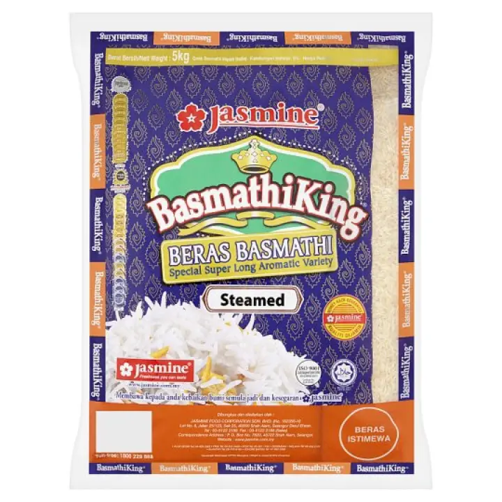 Jasmine Basmathi King Beras Basmathi Special Super Long Aromatic Variety Rice 5kg Lazada