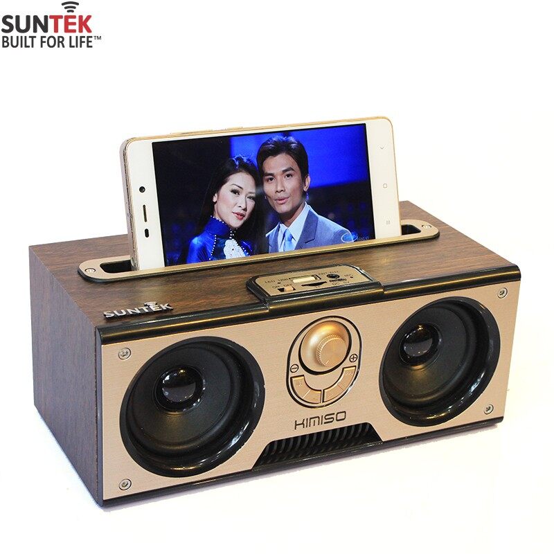 Loa bluetooth suntek kimiso km-7 - kèm giá đỡ điện thoại- hàng chính hãng