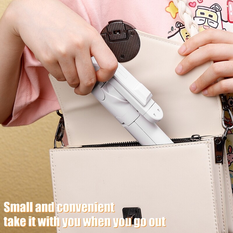 Retractable Selfie Sticks Tripod Stand Bluetooth Remote Control Rotatable Folding Wireless Selfie Rod Compatible with iPhone Samsung Xiaomi Phones