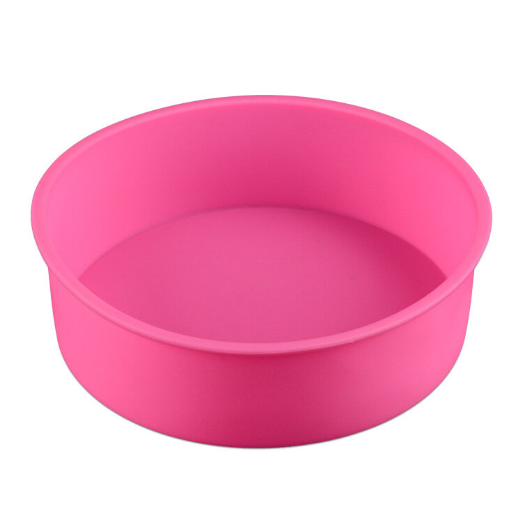 Chảo Nướng Bánh Hình Tròn Bằng Silicon Khuôn Làm Bánh 6 Inch Dụng Cụ Nướng Bánh Chống Dính Cho Lò Nướng Gia Dụng