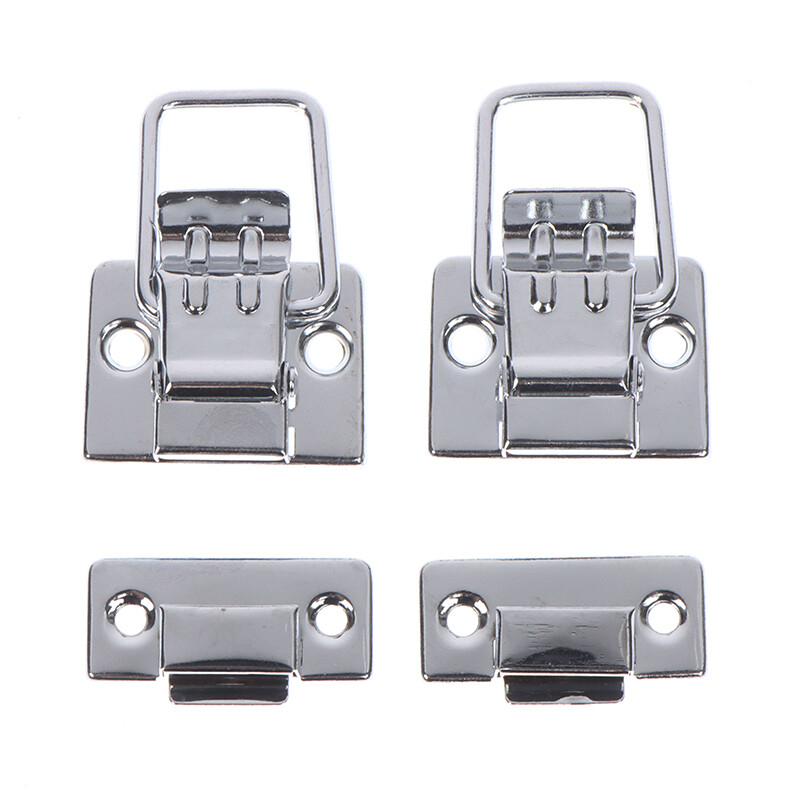 Sissi 2Pcs Stainless Steel Chrome Toggle Latch For Chest Box Case Suitcase Tool Clasp