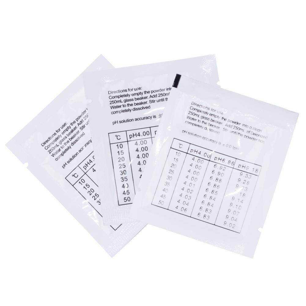 1 Bộ (3 Túi) Bột Đệm PH RCYAGO đo dung dịch hiệu chuẩn bao gồm 1 chiếc 4.01 và 1 chiếc 6.86 và 1 chiếc 9.18 hàng chính hãng
