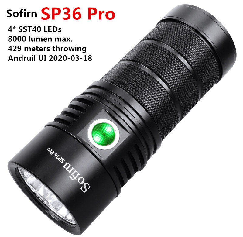 Bảng giá NEW Sofirn SP36 Pro Anduril 4 * SST40 Mạnh Mẽ 8000LM Đèn Pin LED USB-C Đèn Pin Siêu Sáng Đèn Lồng 6500K