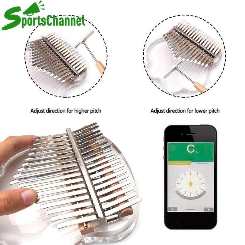 Đàn Piano Ngón Tay Kalimba Trong Suốt 17 Phím Với Dụng Cụ Hiệu Chỉnh Đàn
