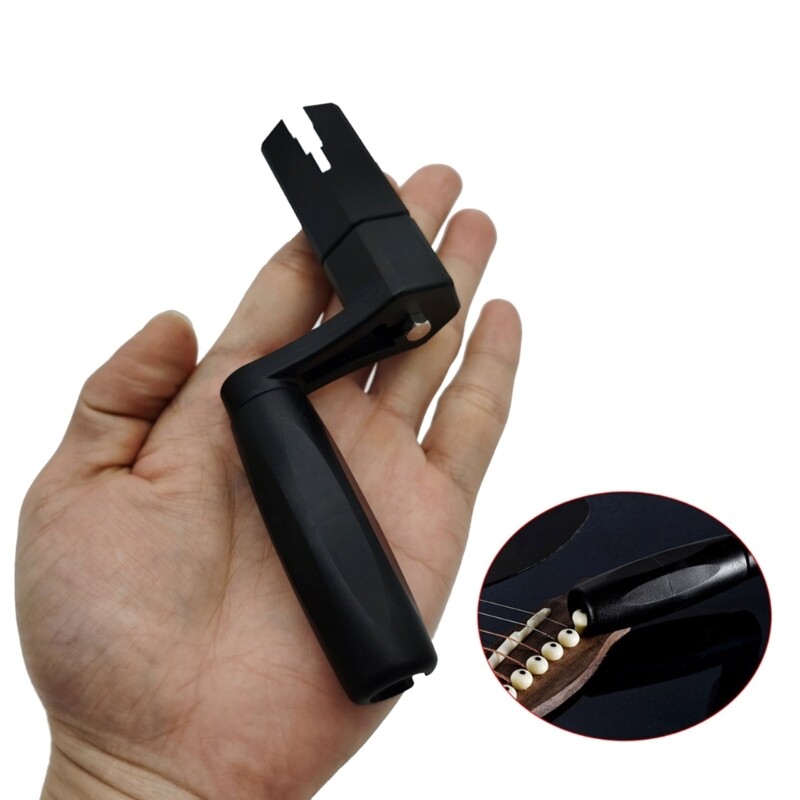 Guitar String Winder, 2 in 1 Guitar String Winder Bridge Peg Puller Screwdriver Drill Bit Speed Peg Puller Pin Remover