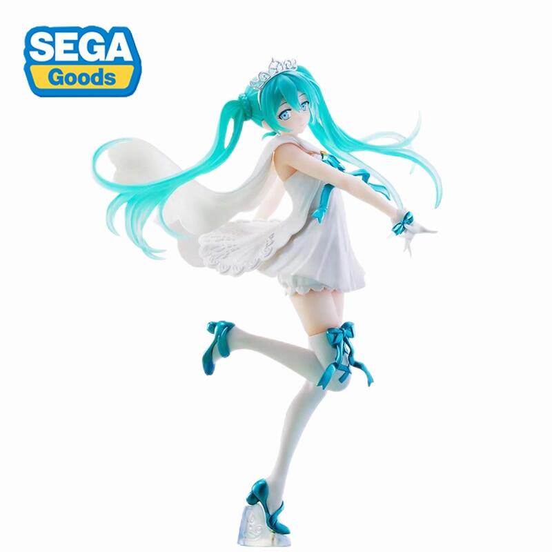 In Stock Sega Vocaloid Hatsune Miku 15Th Anniversary Edition 21Cm Anime Figur Action Figures Collection Model Toys