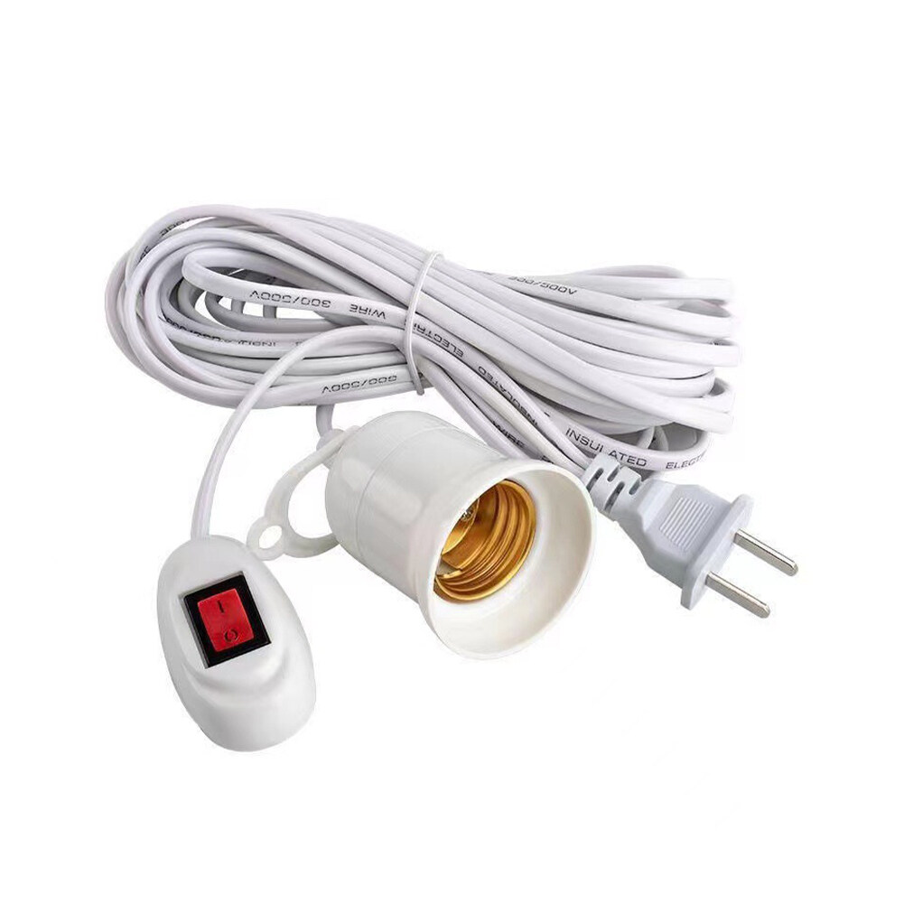 Deyln 3M/5M/8M/10M E27 Lamp Bulb Holder With Switch LED Light Bulb