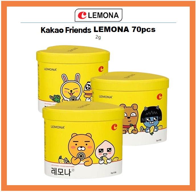 Kakao Friends x Lemona Vitamin C Powder 70 sticks Heart Case
