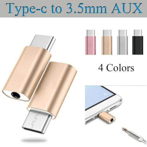 2Pcs Universal USB Type-C Mobile Connector Injection Type-C Headphone Connector 3.5mm Headphone Adapter