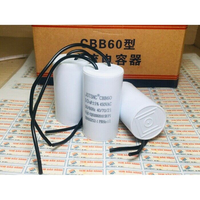 Tụ khởi động cbb60 10uf/450v